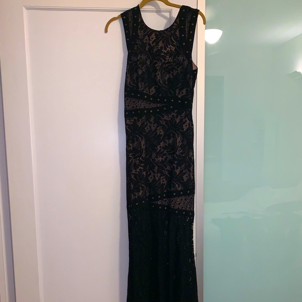 BCBG Black Lace Gown